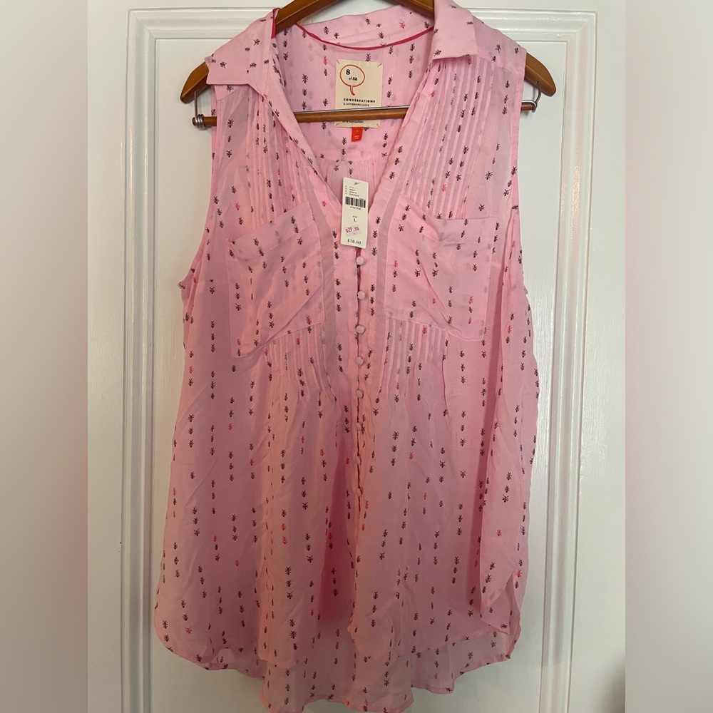 Anthropologie Sleeveless Shirt NWT